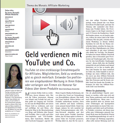 Geld verdienen mit YouTube & Co.