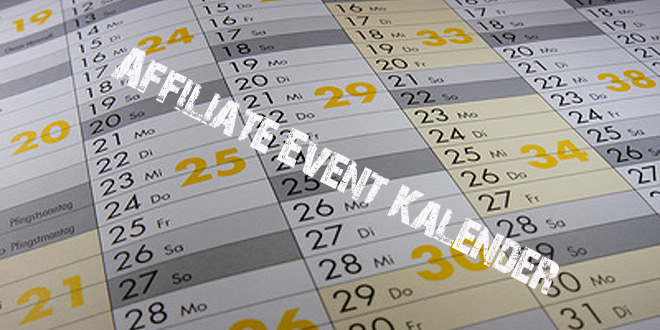 NEU: Affiliate Event-Kalender