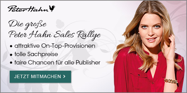 Große Affiliate Sales Rallye bei Peter Hahn