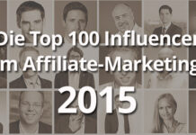 Die Top 100 Influencer 2015 im Affiliate-Marketing