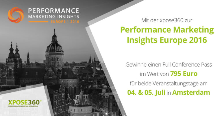 Gewinne ein Ticket für die Performance Marketing Insights in Amsterdam im Wert von 795 Euro