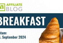 Ankündigung zum AffiliateBLOG Breakfast in Berlin