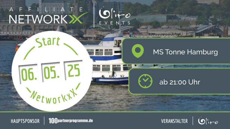 Affiliate NetworkxX @ OMR 2025 – Das Premium-Networking auf der Elbe