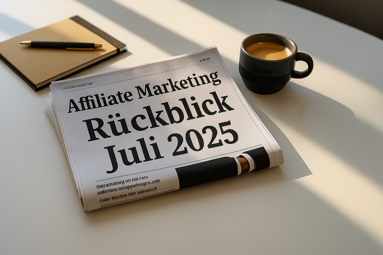 Affiliate Monatsrückblick und News – Juli 2025