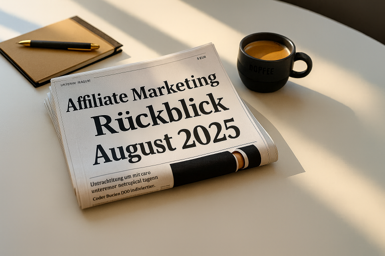 Affiliate Monatsrückblick und News – August 2025