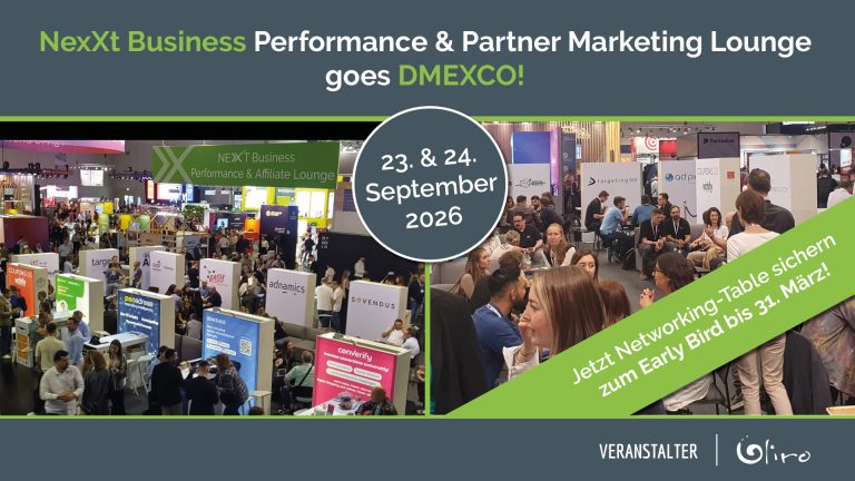 DMEXCO 2026: Werde Teil der NexXt Business Performance & Partner Marketing Lounge